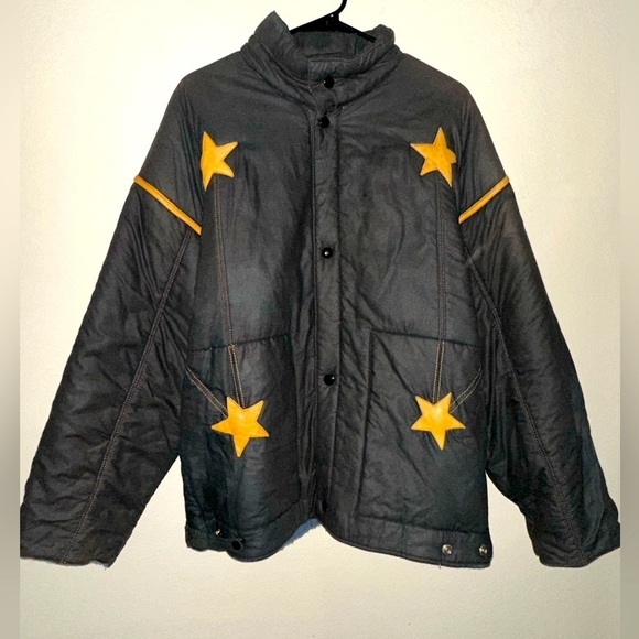 Vintage JEANS CHARLES de CASTELBAJAC Ko and Co puffer star bomber jacket 2